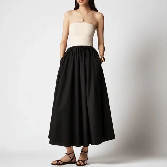 J. Crew Strapless colorblock mixy dress Size Small - Picture 1 of 13